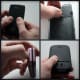 All but one, the Kyocera Loft, have arrows are fingernail grooves from removal. The Loft was found to be an easy sliding back.