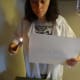 Use a lighter to make the friction pen letters disappear.