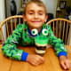 My son showing off his finished alien parfait.