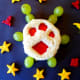 Add space themed goldfish crackers to complete this fun lunch for kids.