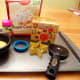Ingredients and supplies to make alien cookies.