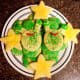 Our finished alien themed cookies.