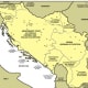 Location of concentration camps in the former Yugoslavia.