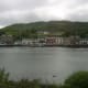 Entering Tarbert, about four miles short of Kennacraig