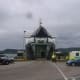 The Hebridean Isles ferry ready for loading at Kennacraig before it sets sail for Islay