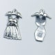 I'm just wild about these adorable dress charms, especially the one on the left with the pleats!