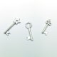 Here are some of those key charms I mentioned. These are just a few of the many shapes you could come up with to create your own unique key charms.