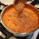 How the sauce will look after Ricotta is added and mixed in.