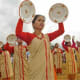 Jatinga girls perform the plate dance during the first International Jatinga Festival