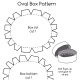 Oval Box pattern. Download and copy onto your watercolor paper. Cut strips for sides and lid.
