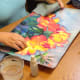 Pull up the paint with a soft cloth or paper towel.
