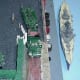 Railway Village Docks with ship in dock