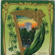 Blarney Castle, Ireland vintage postcard with shamrocks