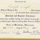 My dad's "Punctual and Regular Attendance" award given to him at age 8 1/2 in 1934.