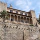 Exterior of the Royal Palace of Almudaina in Palma, Mallorca