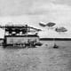 Langley's first failure in manned flight, October 7, 1903.