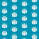 Free whimsical birthday present scrapbook paper design: teal background