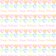 Free small hearts and "Happy Birthday" scrapbook paper design -- white background