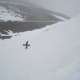 Photo of Snow Boarder Climbing up the Mountain Blizzard Conditions March 2004 by