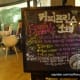 "Special Menu" board.