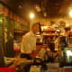 A long-haired barista. Sun-ki, is that you?
