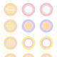 Free pink, orange, purple and yellow polka dot