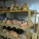 The Mask Rack. All masks are for sale.
