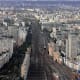 View from Montparnasse. This image to the south includes the junction of Gare Montparnasse, the train station serving the south of Paris