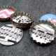 Mix of glass and bottle cap magnets.