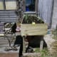 Raised planter made from decking