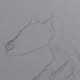 Start by defining the head of the Demon Dog with pointy ears and a nose.
