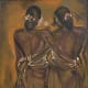 Bengal Women, painted around 1950 by Manishi Dey