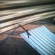 Pliers are used as a marker for the starting position of the first sheet.