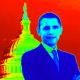 Barack Obama clip art -- in front of Capitol building in Washington D.C.