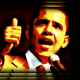 Barack Obama clip art -- thumbs-up