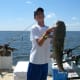 Gone Fishin Club Member Brandon with his first Flathead, we had to take this shot quick before he fell over. :)