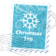 Christmas snowflake stamp.