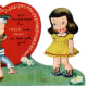 Free vintage heart with little kids clip art