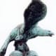 Closeup photo of the Soldier's and Sailor's Monument with Eagle on top