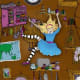 "Down the Rabbit Hole 2" by Ella Goodwin - Illustration for iPad App for Magic Ink Books