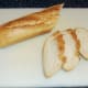 Slices taken from French bread stick