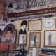 Vintage Charlie Chaplin posters and photos fill the walls of the shop.
