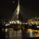 Esplanade Riel at night