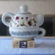 Decorative items can be functional as well. This teapot and cup can be used whenever a patient would like a little spot of tea.