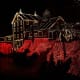Clifton Mill, rear side of property by night.