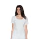 Skechers top with front neck tucks and lace edgings