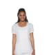 White top with pinch darts on neckline