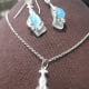 Beach glass made into jewelry bought at a Summer Art Fair