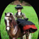 Horseback Riding Porcelain doll crafted ByAnneMarieDolls