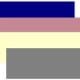 Navy blue, lipstick pink, cream and gray